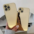 thumbnail image 2 of Compatible with iPhone Case,Luxury Electroplated Bling Makeup Mirror [ Drop & Camera Lens Protection] Shockproof Cover Phone Case (Gold,iPhone 14 Plus), 2 of 5