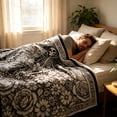 thumbnail image 6 of Halloween DIY Coloring Throw Blanket Ultra Soft Lightweight Plush for Bedtime Couch Snuggling, White, 6 of 7