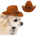 thumbnail image 1 of Sombrero de vaquero Perro Cosplay Sombrero Cachorro Perro Gato Fiesta Decoraciones JFHHH pequeña, 1 of 5