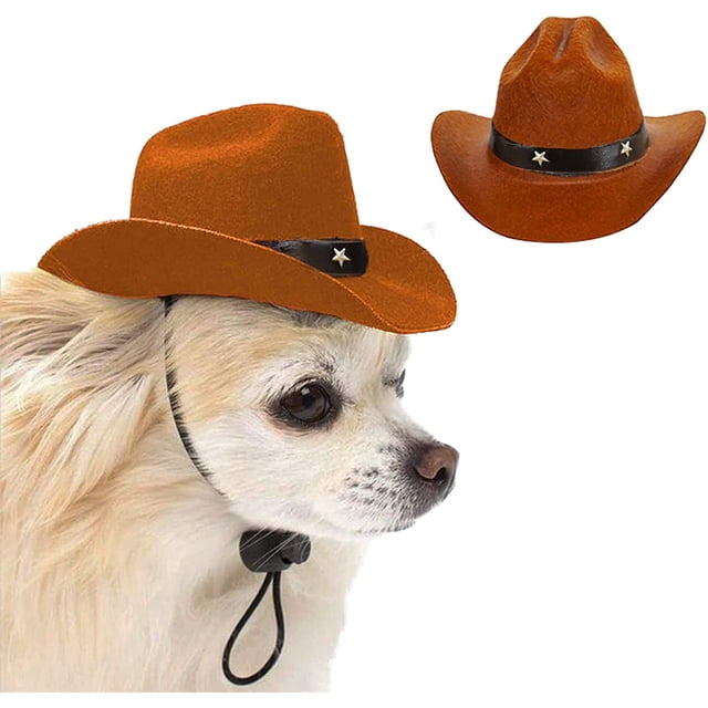 Sombrero de vaquero Perro Cosplay Sombrero Cachorro Perro Gato Fiesta Decoraciones JFHHH pequeña