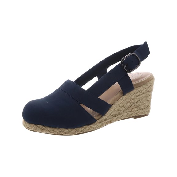 Easy Street Womens Stargaze Closed Toe Ankle Strap Espadrilles