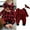Red, variant on Christmas Infant Newborn Bay Girl Boy Clothes Plaid Romper Long Sleeve Overall Flared Jumpsuit Headband Xmas Fall Outfit 0-18M