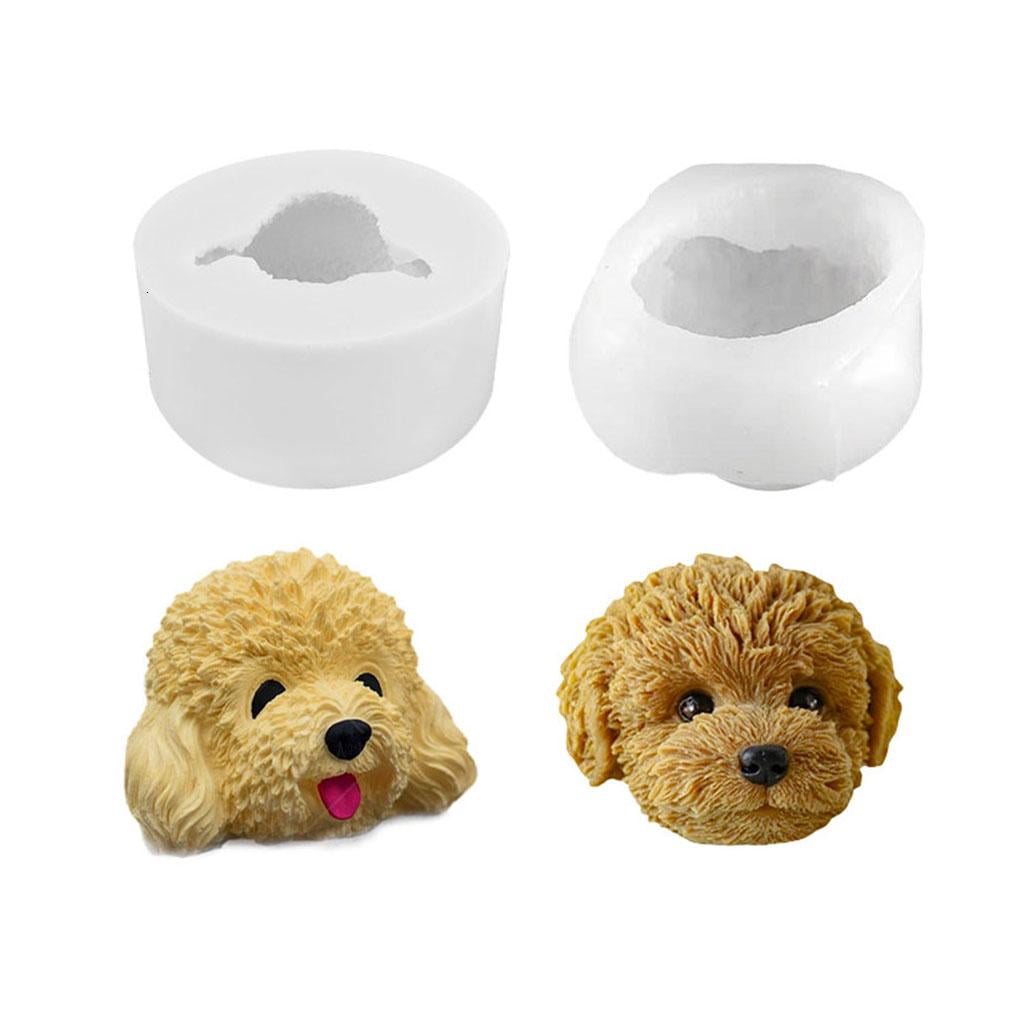 Osdhezcn Dog Crystal Epoxy Resin Mold Animal Shape Fragrance Candle Wax Silicone Mould DIY Crafts Home Decorations Ornaments Casting Tools