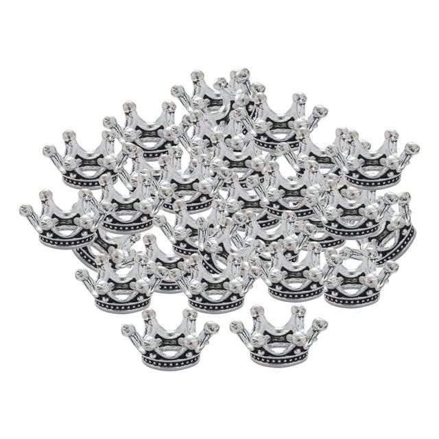 Dijes de corona Macarena 50 Piezas de aleación DIY Accesorios en forma Estilo B