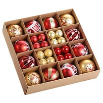 44-Pack Shatterproof Christmas Ball Ornaments Set, Christmas Tree Decorations with Hand-held Gift Package for Xmas Tree Holiday Wedding Party, Multicolor