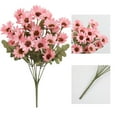thumbnail image 4 of Artificial Outdoor Mums Flowers, Sunset Color Faux Chrysanthemums for Garden Porch Decor, Windproof No Fade No Wilt, All Season Home Decoration Pink, 4 of 9