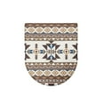 thumbnail image 6 of ZIATUBLES American Tribes Print Universal Fit Toilet Lid Cover with Elastic Edges Washable Reusable Stretchable Fabric for Most Lids Bathroom Decor Accessories, 6 of 6
