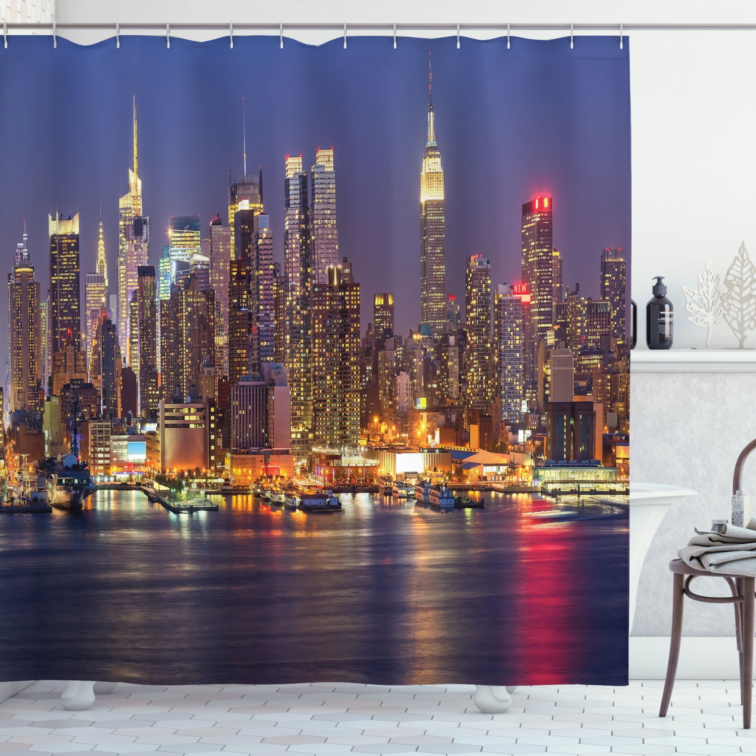 city love shower curtain