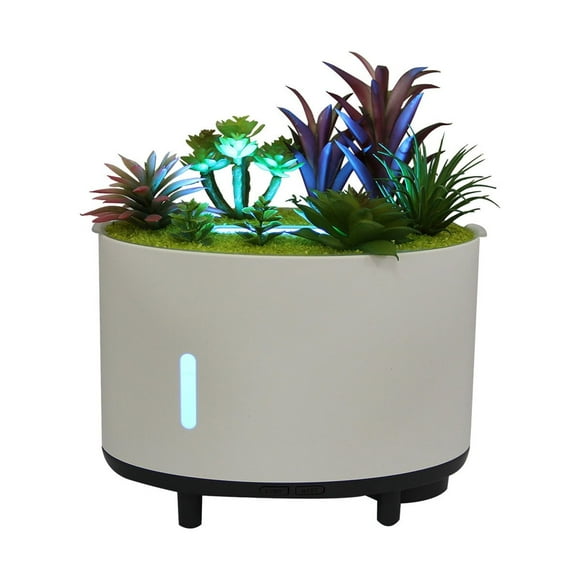 Rewenti Clearance Cool Mist Humidifier, Artificial Plant Bluetooth Speaker Colorful Remote Control Humidifier 200ml Portable Artificial Humidifier, LED Color Changing