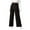 Black, variant on Women's Wide Leg Pants Elastic High Waisted Waffle Knit Casual Palazzo Pants Trousers with Pockets(Black,XXL)