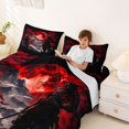 thumbnail image 3 of Homewish Vintage Samurai Landscape Bed Sheets,Red Son Maple Leaf Full Size Sheets,4pcs,1 Flat Sheet, 1 Fitted Sheet and 2 Pillowcases, 3 of 6