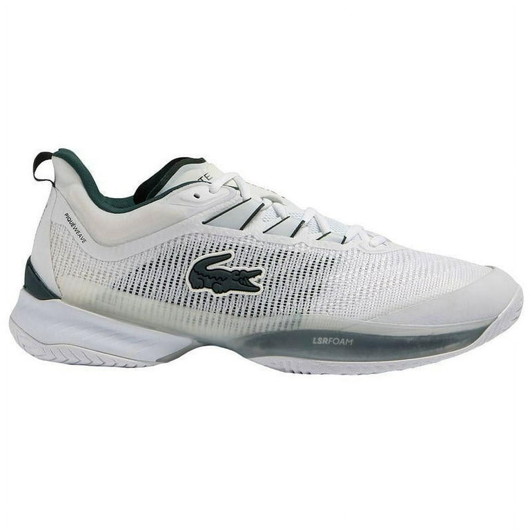 Lacoste Men s AG LT23 Ultra Tennis Shoes White and Dark Green 12