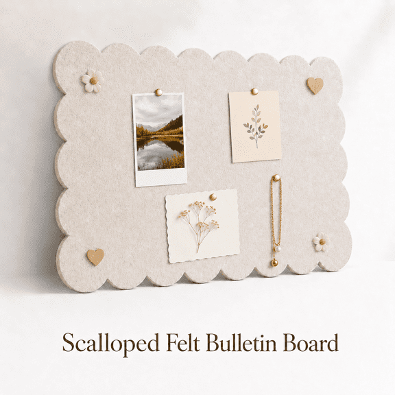 MORAVE 24"x 18" Felt Bulletin Board, Cork Board Alternative Foldable Self-Adhesive Decorative Felt Pin Board for Home Office Classroom Wall Decor
