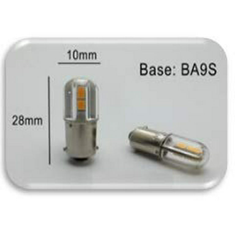 BA9S LED Bulb - 12V - 60 LUMEN Auto Map Accessory LED Bulb - Set of 2 - Walmart.com