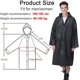 thumbnail image 3 of Ponchos de lluvia reutilizables para adultos, 2 piezas impermeables de emergencia para mujeres y hombres con capucha y cordón, 3 of 4
