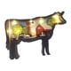 thumbnail image 3 of Decoración de de animales, adorno de cerdo/oveja/, estatuilla de múltiples capas hueca, decoración rústica para hogar, decoraciones con luz Sunnimix Luz nocturna en forma de vaca, 3 of 8