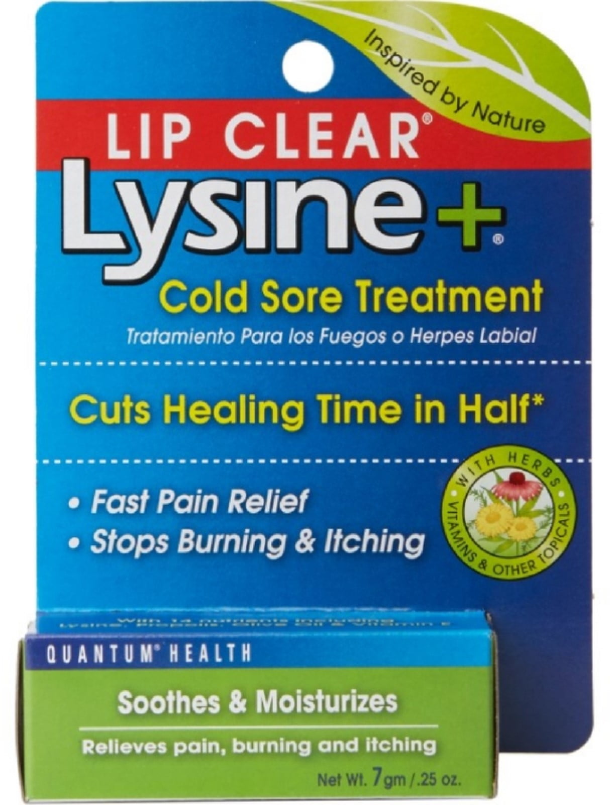 Lip Clear Lysine+ Cold Sore Treatment 0.25 oz (Pack of 2)