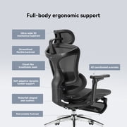 SIHOO C300 Computer Chair with Footrest,Gaming Chair with Soft 4D Armrests, Dynamic Lumbar Support and Swivel Office Chair