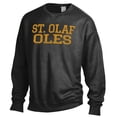 thumbnail image 2 of Men's ComfortWash Black St. Olaf Oles Stack Garment Dyed Crewneck Pullover Sweatshirt, 2 of 3