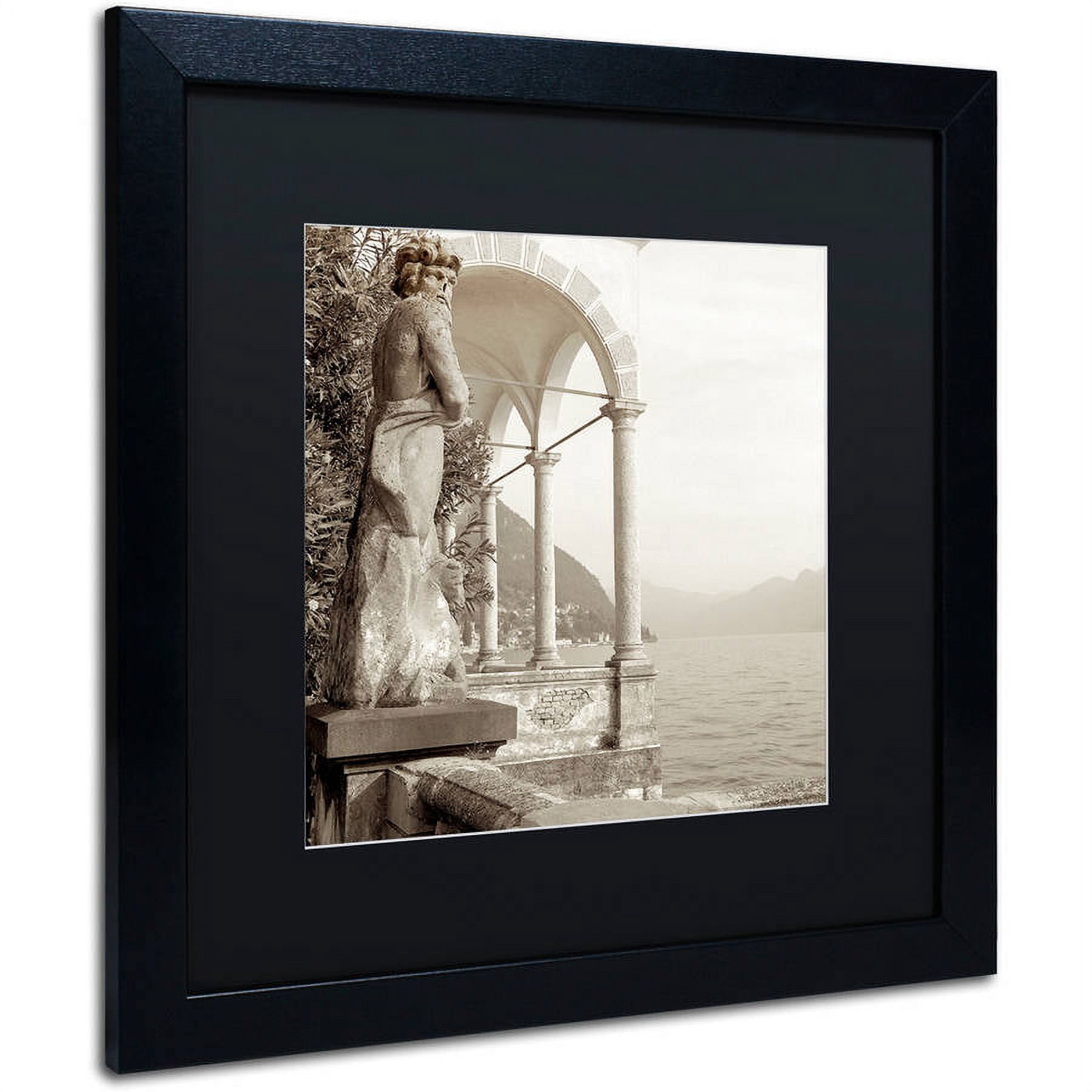 Trademark Fine Art "Giardini Italiano IV" Canvas Art by Alan Blaustein, Black Matte, Black Frame