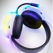 ENHANCE Theorem 3 White Headset - PC Gaming Headset with Built-In Bass Resonators, 2.0 Stereo Sound