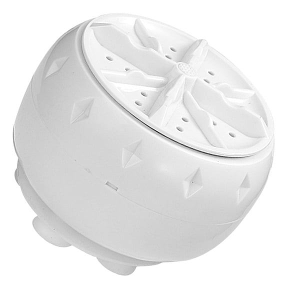 WHAMVOX Portable Mini Washer with Turbine Technology for Home Use Efficient Cleaning Durable Plastic White 1 Unit