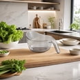 thumbnail image 6 of LEHOZIHEQ Rice Washer, Rice Rinser Strainer w/Handle, BPA-Free (Clear), Handled Rice Washer Strainer Bowl With Fine Holes For Rinsing And Draining Rice, Grains, Fruit And Vegetables, 6 of 6