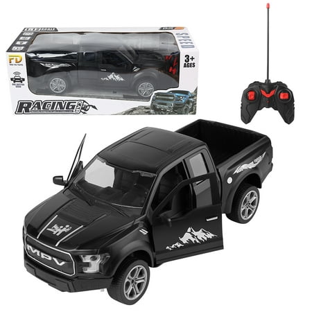 1:12 Scale RC Off-Road Pickup Truck with Authentic Sounds, Lights, and Functional Doors for Kids