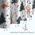 thumbnail image 6 of Multicolor Christmas Forest Pattern Shower Curtain 72"x84" ,Bathroom Decorative Shower Curtains Set with 12 Hooks,Modern Waterproof Washable Shower Curtain, 6 of 6