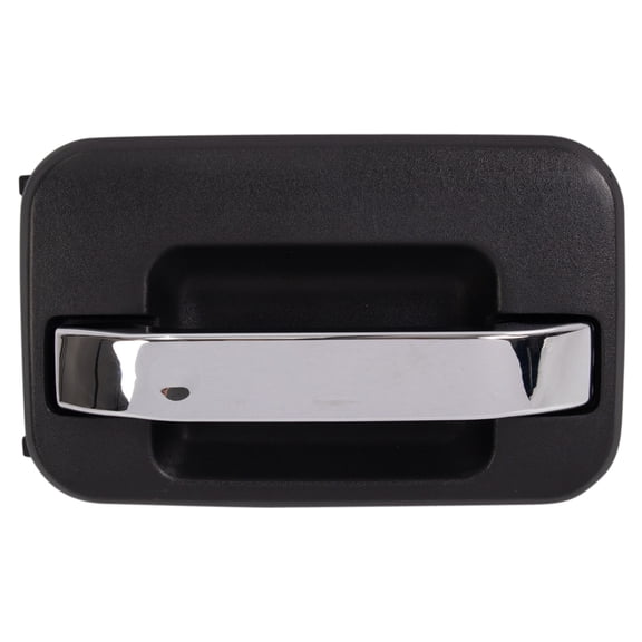 TRQ Rear Left Exterior Door Handle Chrome & Black Fits 2009-2014 Ford F-150 DHA31442