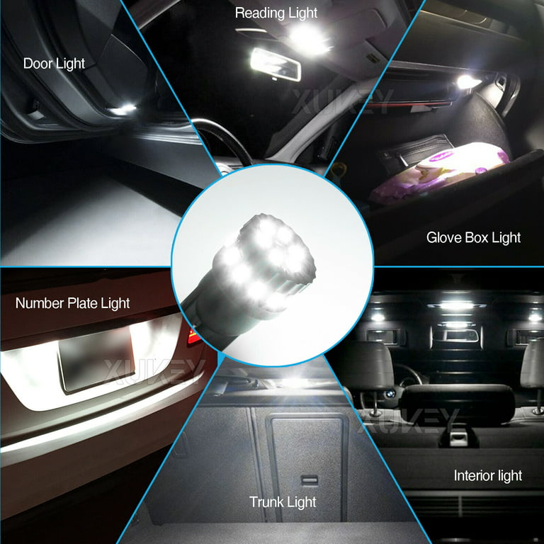T10 194 168 W5W 2825 Canbus 4014 26SMD Car Interior LED Bulbs Aluminum  Alloy White Light 2 Pcs