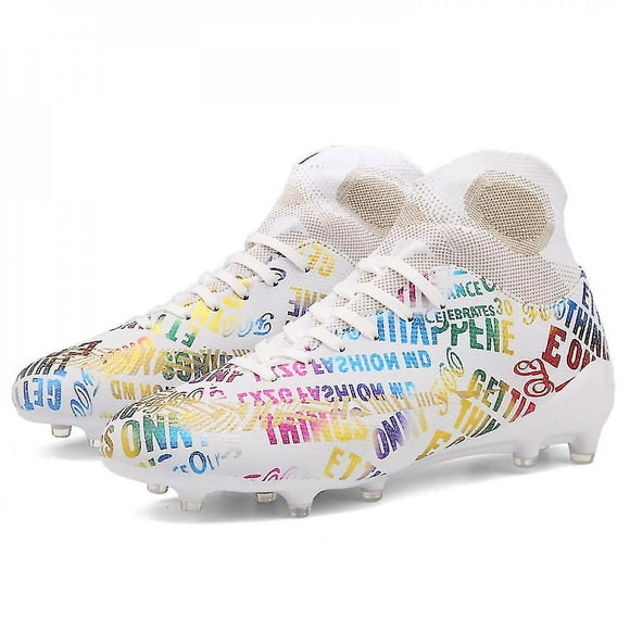 Faux Leather Football Shoes