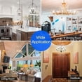 thumbnail image 6 of ENERGETIC B10 LED Filament Light Bulb,40W Equivalent,Soft White 2700K,E26 Base,300 LM,Decorative Candle Light Bulb for Ceiling Fan,Dimmable,6 Pack, 6 of 6