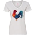thumbnail image 3 of Inktastic Year of the Rooster Women's V-Neck T-Shirt, 3 of 5