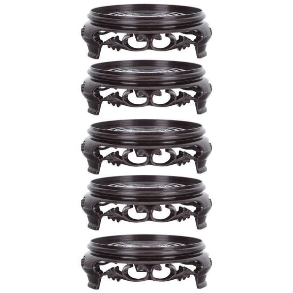 Raindrops  5 Pcs Flower Pot Base Economical Stand Natural Style Holder