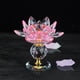 thumbnail image 2 of 2x Budista Lotus Tealight Holder Base candeliere candeliere Fengshui Decor BLESIY Candelero Crystal Lotus, 2 of 8