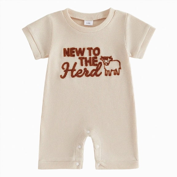 KPOPLK Baby Girl Clothes Romper Summer Infant Bodysuit Outfits Cotton Linen Jumpsuits Newborn Essential Preemie Clothes Size 0-3 Months,White