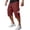 BXY50-Deep Red, variant on Cargo Shorts For Men Below The Knee Baggy Stretch Bermuda Tactical Capri Shorts Multi-Pockets Big And Tall Hiking Pants Cyan 2XL