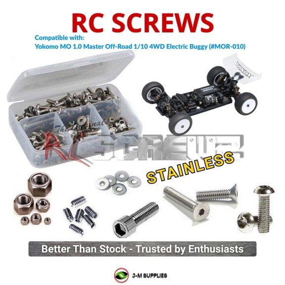 RCScrewZ Stainless Steel Screw Kit yok035 for Yokomo MO 1.0 Master 1/10 2WD RC Car | PRO