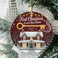 thumbnail image 2 of Colonial House Christmas Ornament 2025, Custom House Address, Gift for Christmas, New Home Christmas Ornament with Name Address, Our First New House Ornaments, 2 of 5