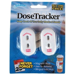 Pill Tracker Reusable Medication Dose Tracker For Most Bottles Memory Aid  Medication Dose Tracker Button Recording