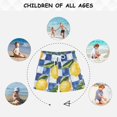 thumbnail image 6 of FORMRS Boys Swim Trunks Quick Dry Mesh Liner Boardshorts Sizes XS-XL, Lemon Checkered, 6 of 7