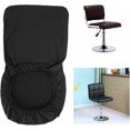 thumbnail image 4 of Black swivel dining chair with elastic stool cover, 4 of 5