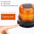 thumbnail image 4 of 12V Solar / USB LED Luz de advertencia Imán giratorio Luz intermitente para automóvil Auto Camión Inalámbrico súper brillante Vhermosa BST3067128, 4 of 5