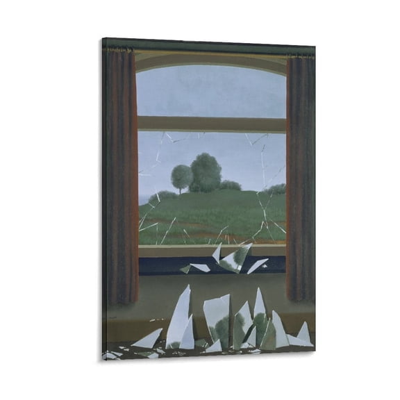 Rene Magritte《The Door to Freedom》Paintings Poster Gifts Canvas Painting Poster Wall Art Decorative Picture Prints Modern Decor 16x24inch(40x60cm)