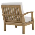 thumbnail image 4 of Modway Marina Wood Outdoor Teak Left-Facing Chair in Natural/White, 4 of 5