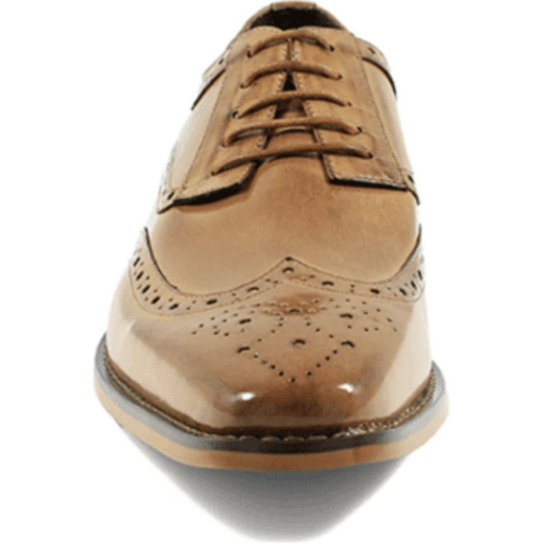 Stacy Adams Mens Tinsley Wingtip Oxford Tan 10 - Walmart.com display picture 1