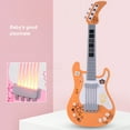 thumbnail image 3 of Children's Simulation Musical Instrument Safety Multifunctional Electric Guitar Bass Surround Sound Playable Musical Instrument with Colorful Lighting Design for Children Playing, 3 of 7