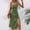 Army Green, variant on QUNYINEY Casual Womens Dress Sleeveless Polka Dot Slip Dress Split Hem Flowy Square Neck Midi Sundress