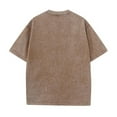 thumbnail image 6 of Lenago Plus Size Mens Tops Short Sleeve Clothes Crew Neck Summer Solid Color Casual Sports Washed Distressed Mens Shirts Loose T Shirts It's Suitable for Sports Fields Parties Shopping Daily Life Etc, 6 of 6
